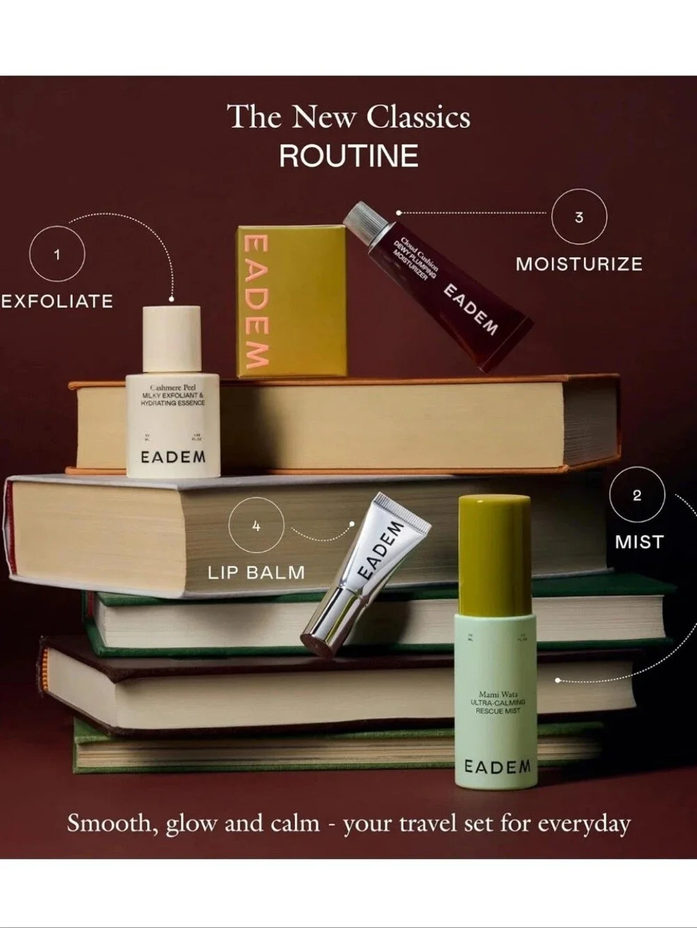 ⚜️EADEM  THE NEW CLASSICS  EVERYDAY SKIN & LIP ICONS    TRAVEL SIZES